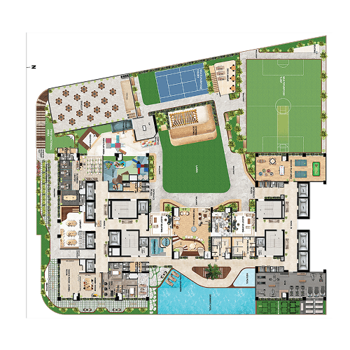 E-Deck Level Amenities Layout