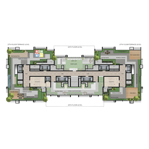 Terrace Plan 27th Floor