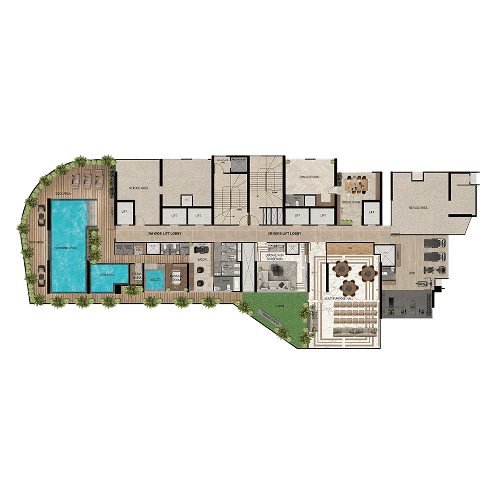 8th Floor Amenity Plan